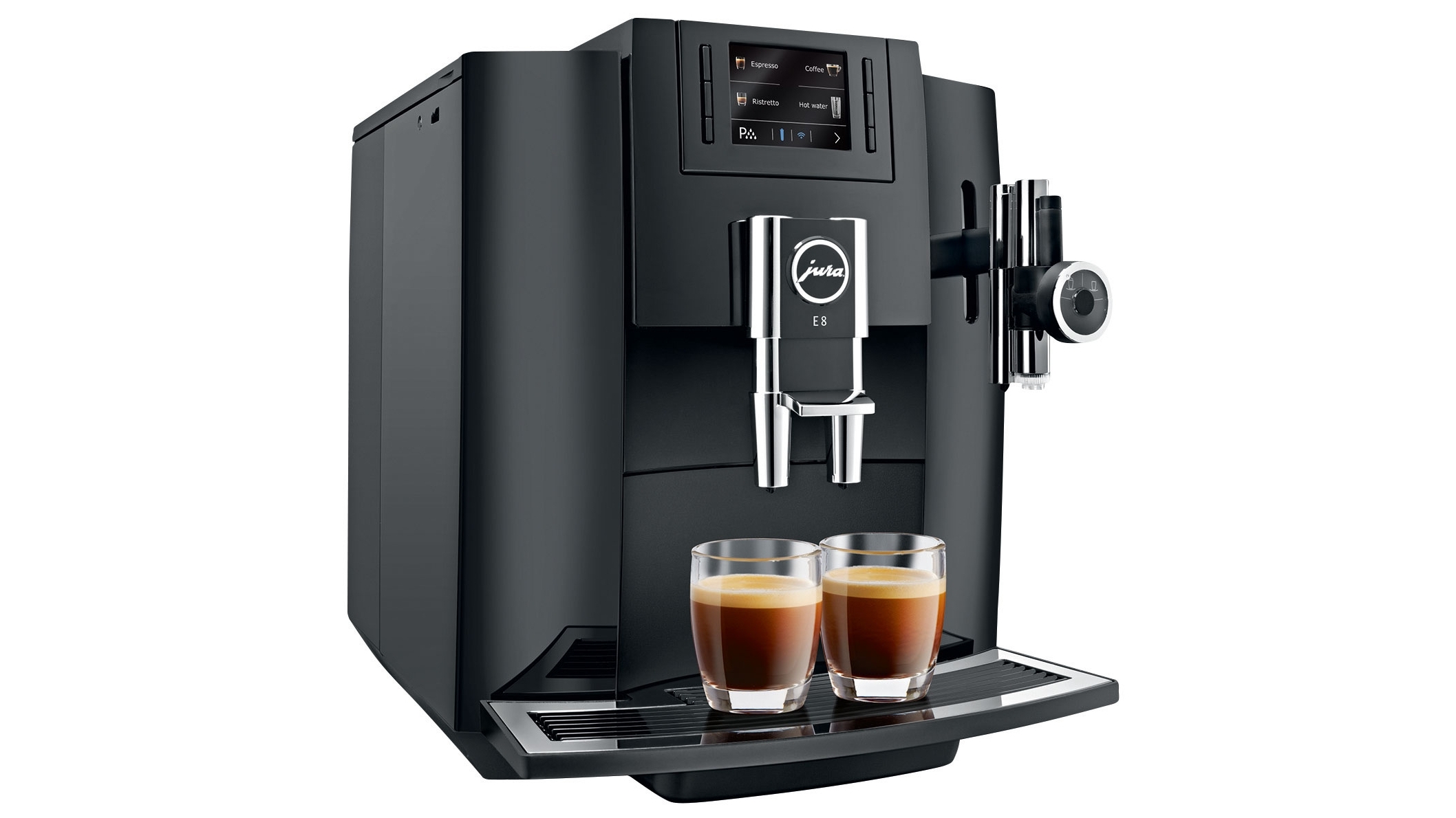 Jura E8 Automatic Coffee Machine Piano Black Domayne
