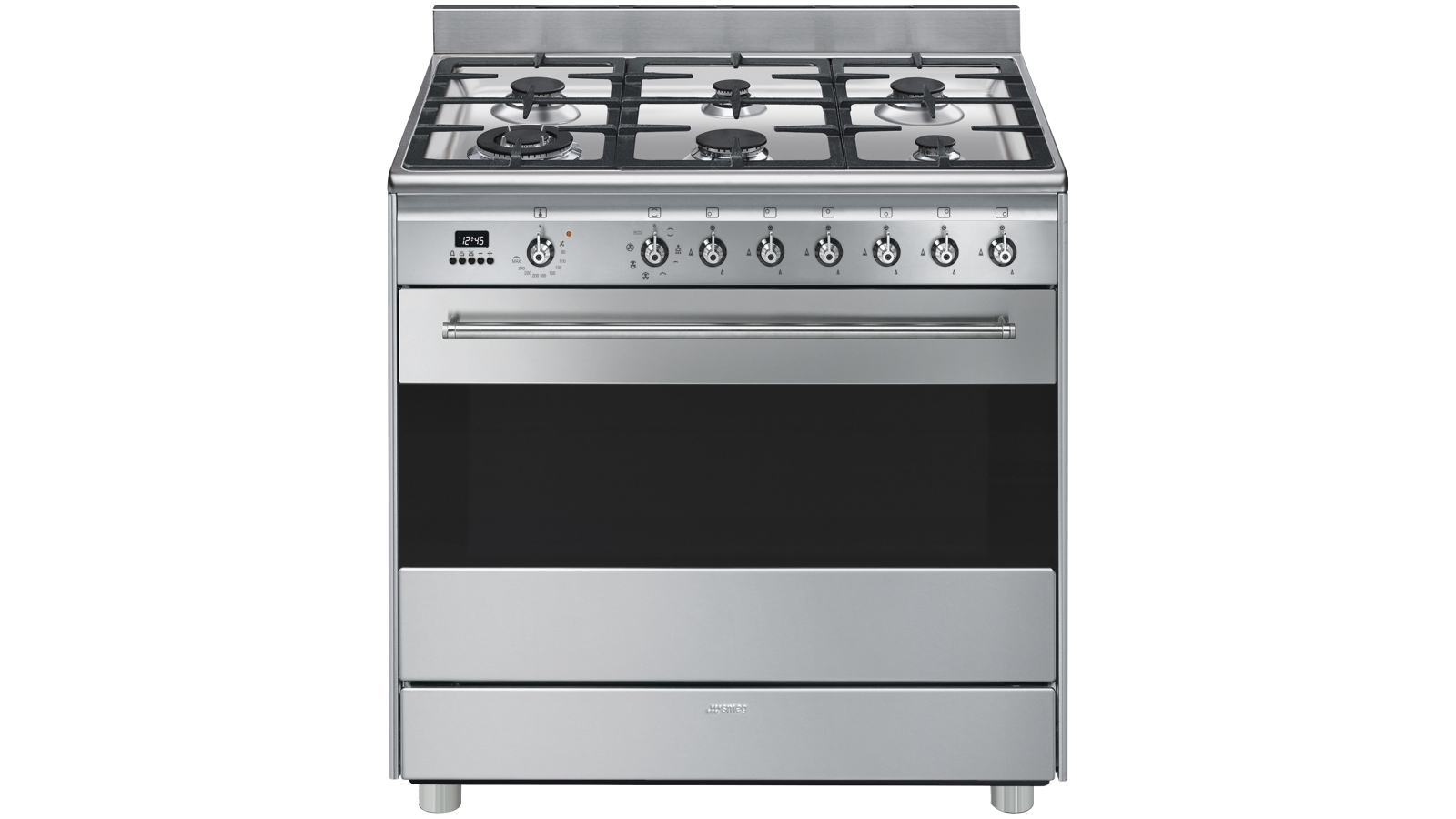 Smeg 90cm Freestanding Cooker with LED Programmer Stainless Steel