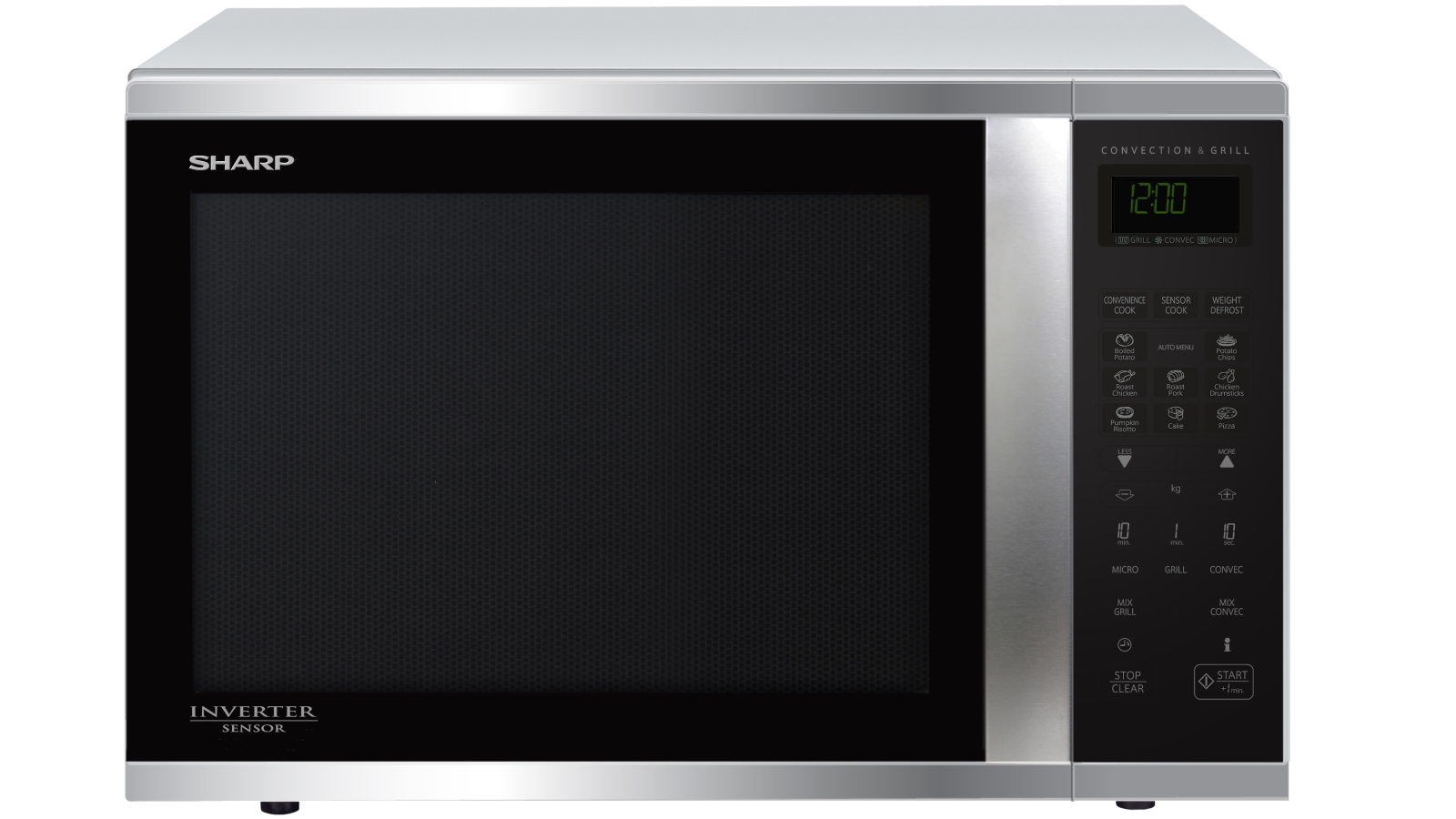 Sharp 1000W Large Convection Microwave Oven Stainless Steel Domayne