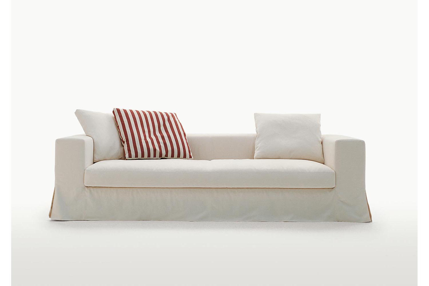 maxalto sofa simplex citterio antonio contemporary fabric leather slip