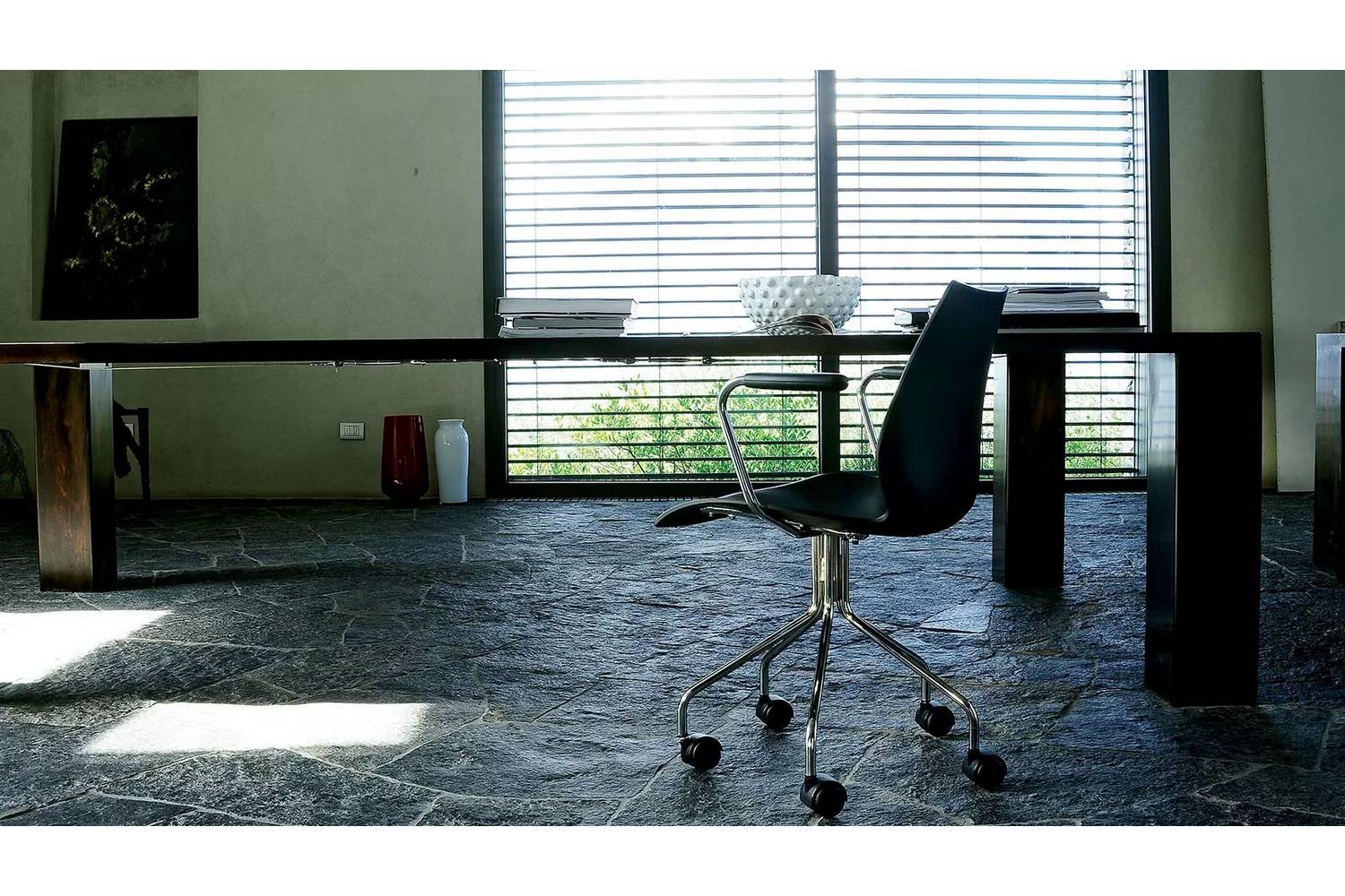 Maui Office Swivel Chair with Arms by Vico Magistretti for Kartell