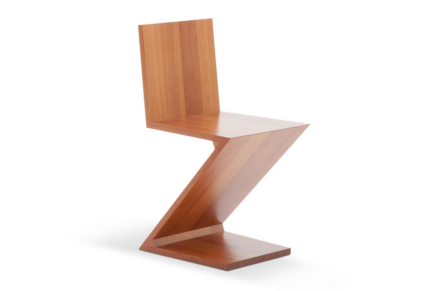 280 Zig Zag Chair by Gerrit Thomas Rietveld for Cassina Space Furniture