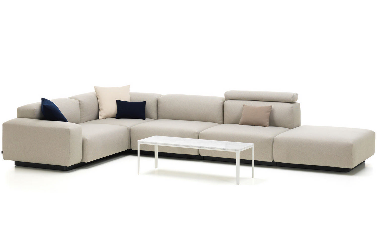 Soft Modular Sofa 4 Seater By Jasper Morrison For Vitra Space