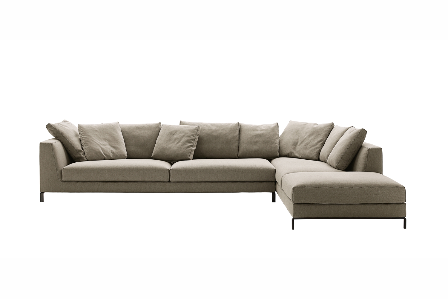 Ray Sofa with Right Chaise in Fabric by Antonio Citterio ...
