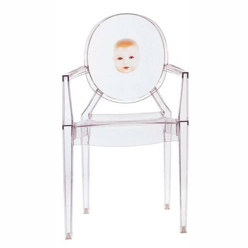Louis Ghost Print Chair with Arms by Philippe Starck for Kartell