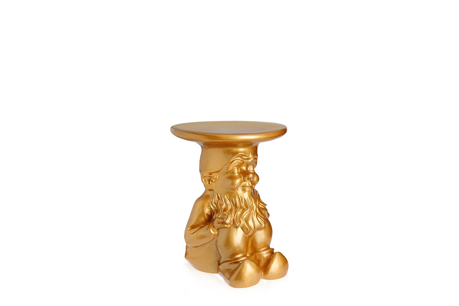 Gnomes Gold Stool by Philippe Starck for Kartell Space Furniture