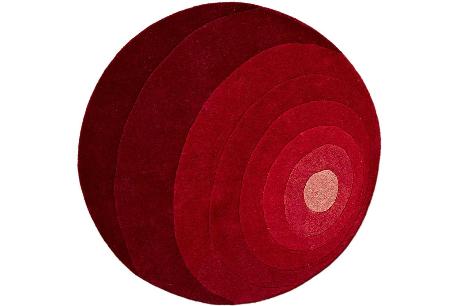 Luna Rug By Verner Panton For Verpan Space Furniture - Red luna rug by verner panton for verpan space furniture - red