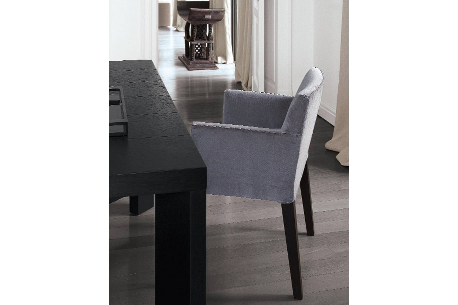 Velvet Chair with Arms by CR&S Poliform for Poliform Poliform Australia