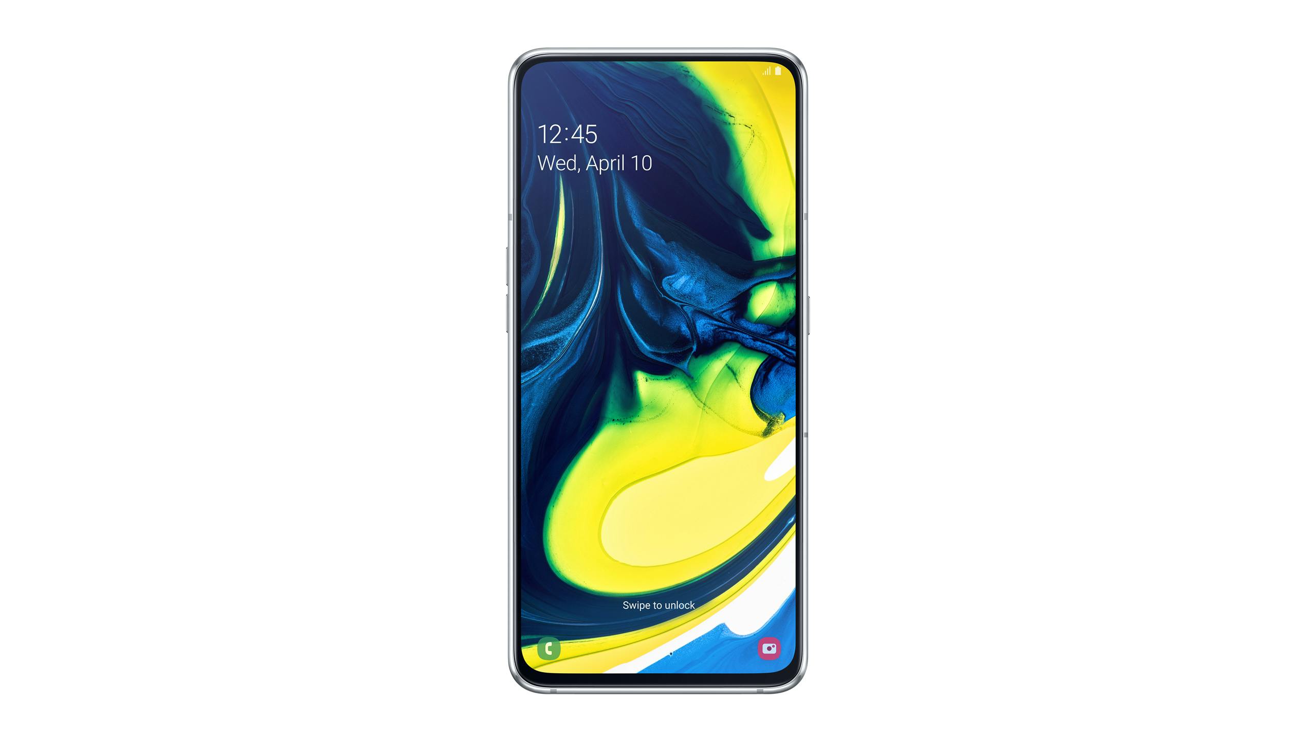 The Samsung Galaxy A80 is available in one storage variant of 8 GB RAM and 128 GB internal storage.
