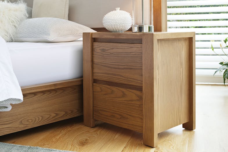 Milford 2 Drawer Bedside Table