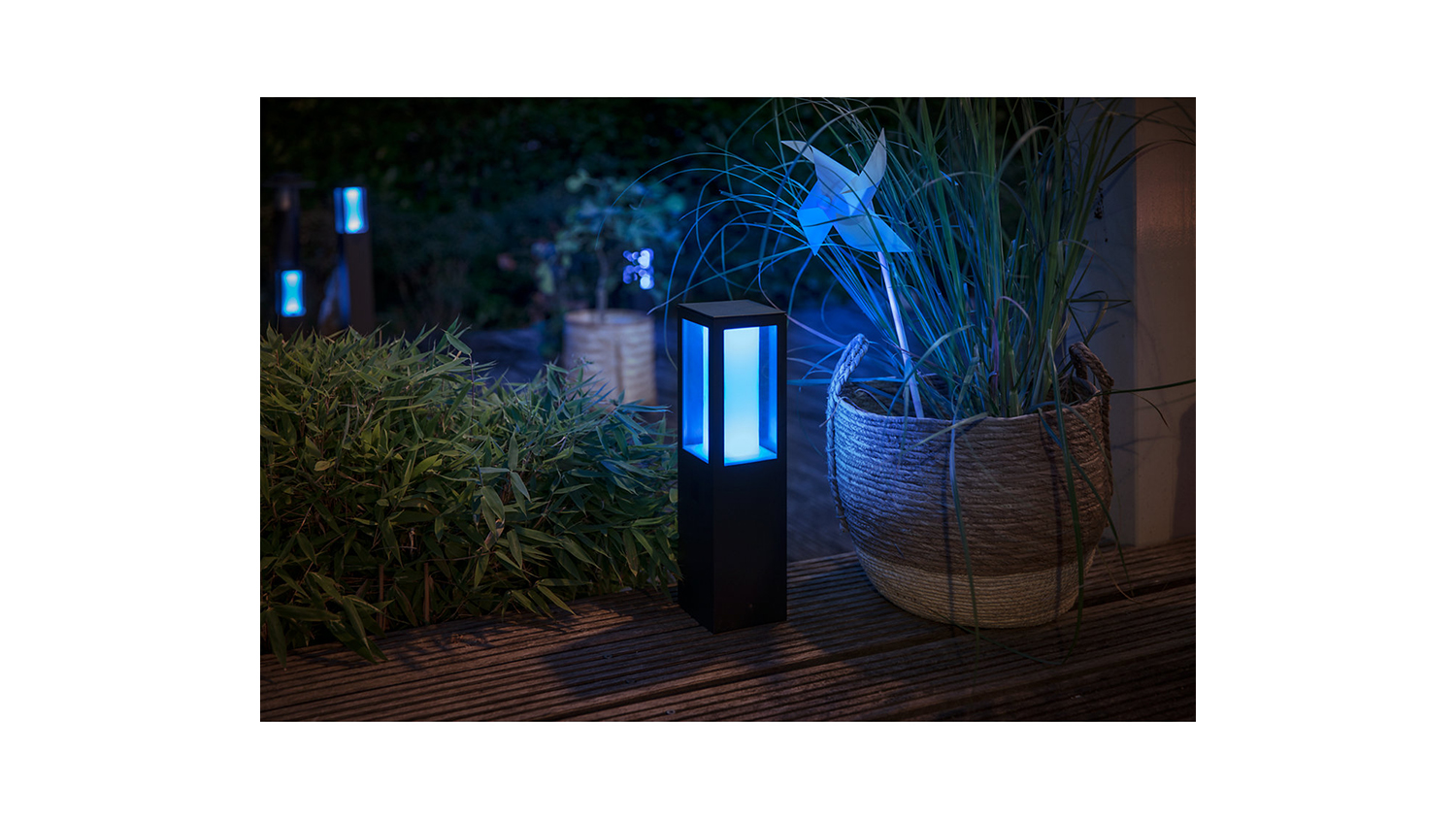 Philips Hue Impress 8W Smart Outdoor Pedestal Light Starter Pack Black (White & Colour