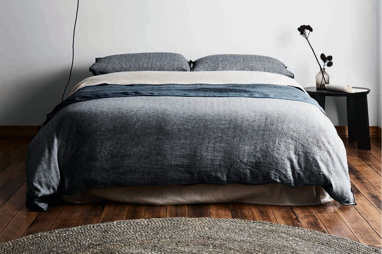 Herringbone Ink Duvet Cover By Aura Harvey Norman New Zealand