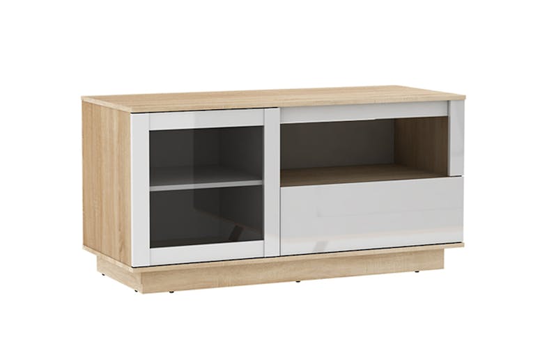 AVS 1200mm Oak Lowboy TV/AV Cabinet - White (OLB1200SOW)