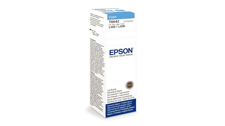 Epson T664 Ink Bottle - Cyan