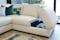 Juno 4 Seater Leather Lounge Suite with Chaise