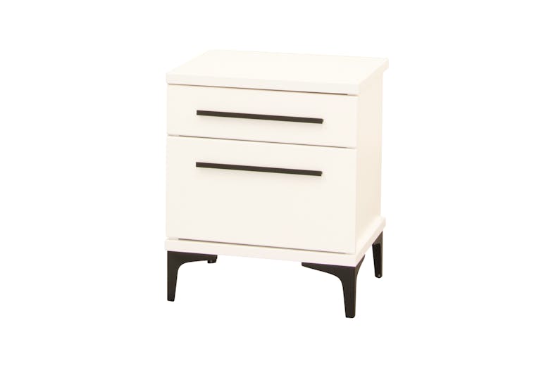 Aza 2 Drawer Bedside Table