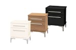 Aza 2 Drawer Bedside Table