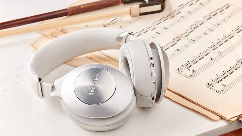 Technics EAH-F70N Wireless Noise Cancelling Over-Ear Headphones - Silver