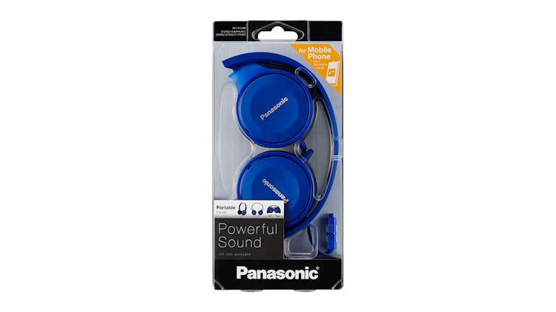 Panasonic RP-HF100 On-Ear Headphones - Blue