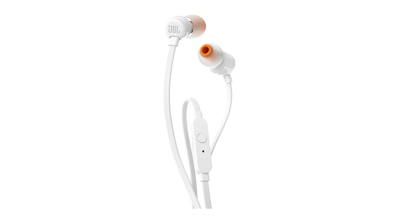 JBL TUNE 110 Wired In-Ear Headphones - White