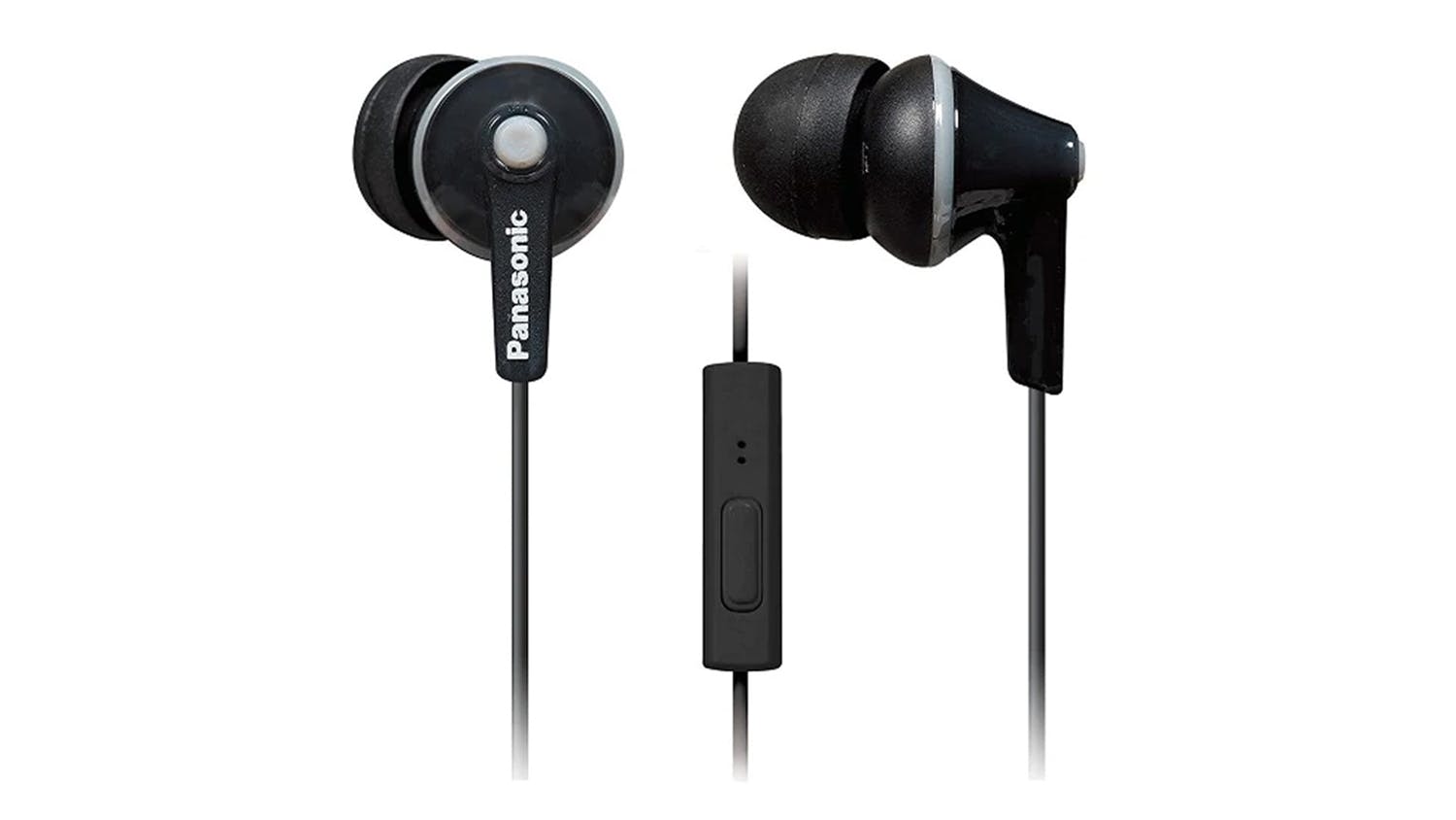 Panasonic RP-HJE125E In-Ear Headphones Norman Zealand - | Harvey New Black