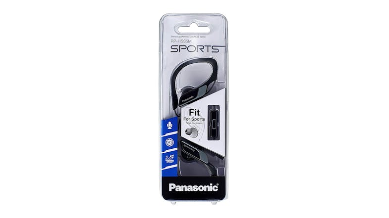 Panasonic RP-HS35ME Sport Clip In-Ear Headphones - Black