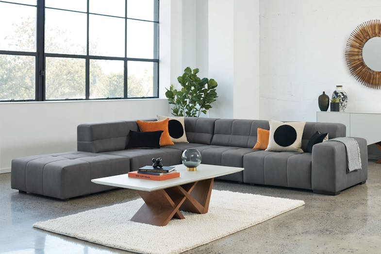 Orson 4 Seater Fabric Sofa by Synargy