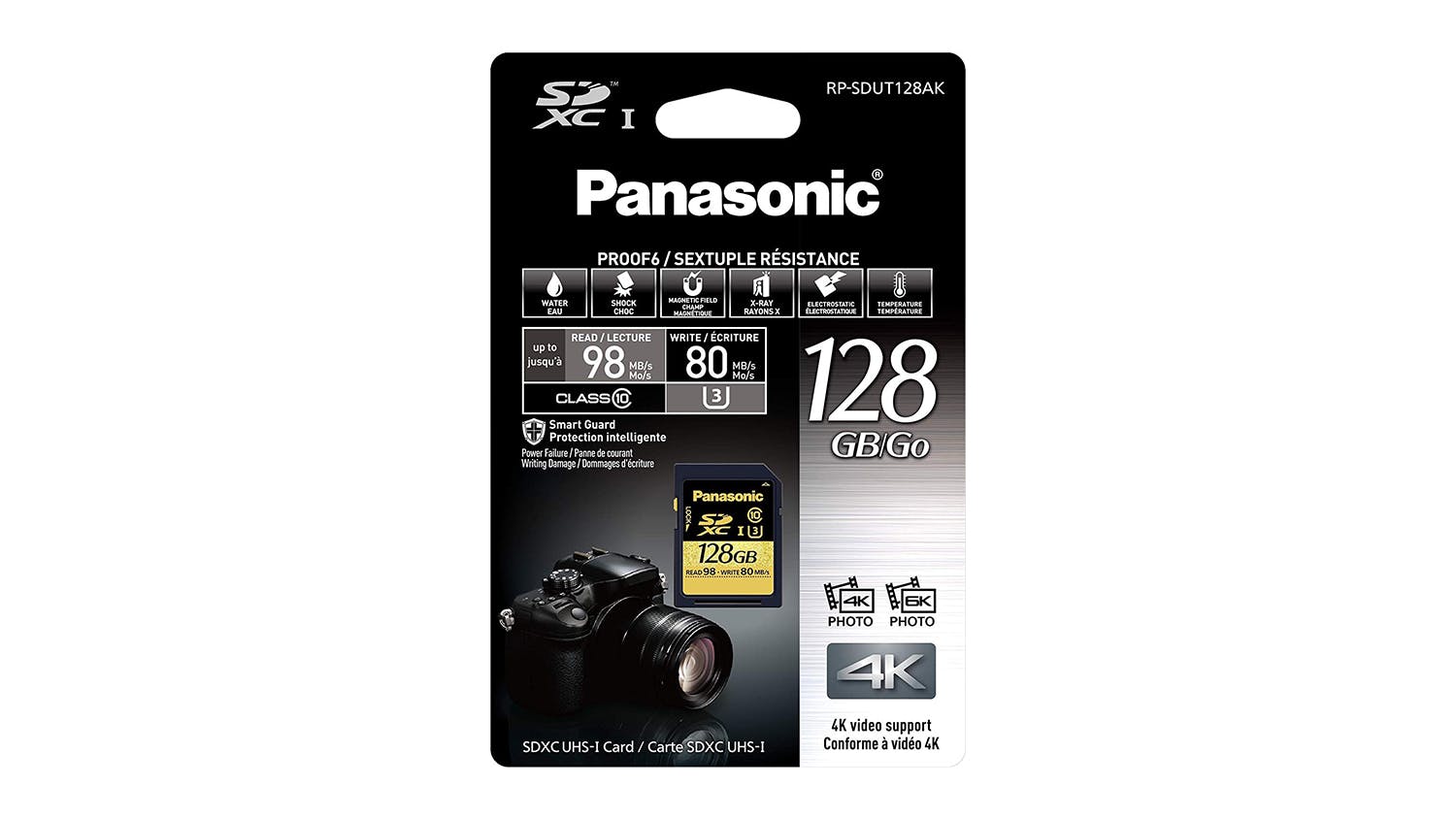 Panasonic 128GB SD Card Gold Series