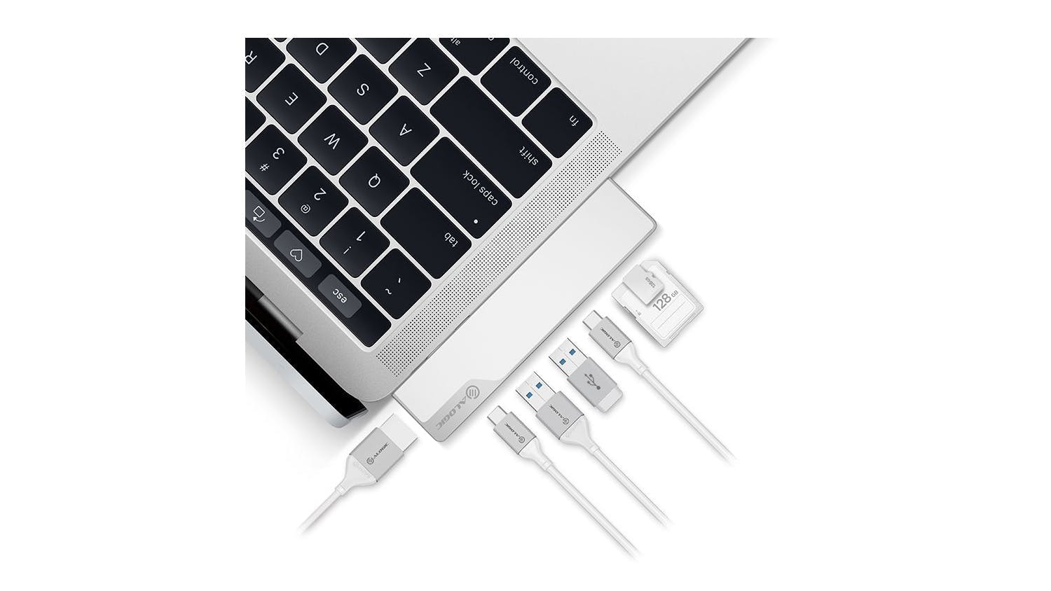 Alogic Ultra USB-C MacBook Dock Nano Gen 2 - Silver