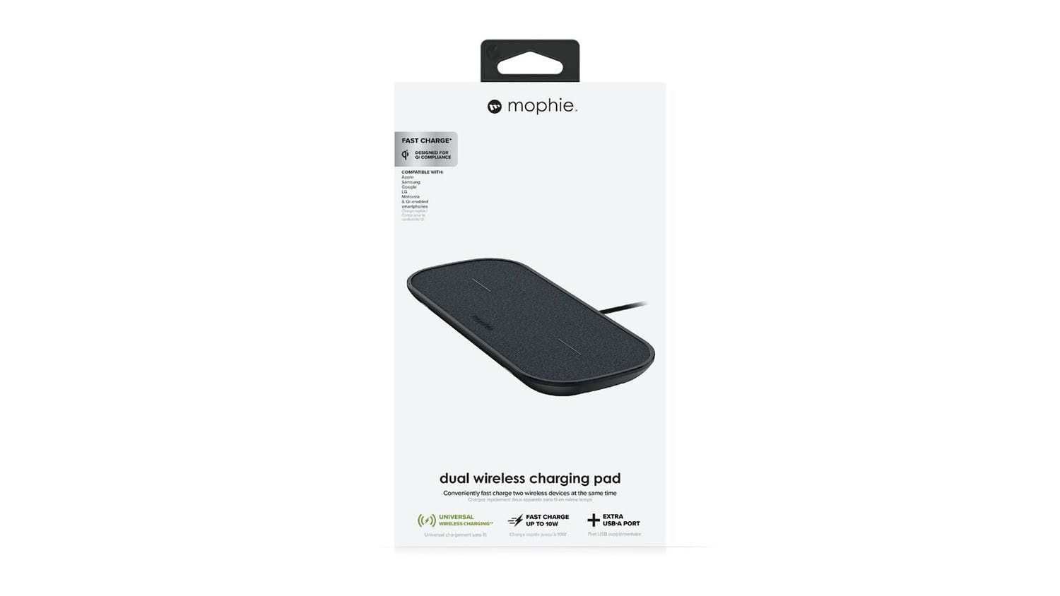 Mophie Dual Wireless Charging Pad - Black