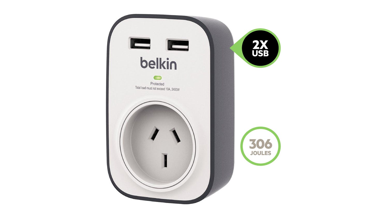 Belkin Single Surge with 2 USB Ports