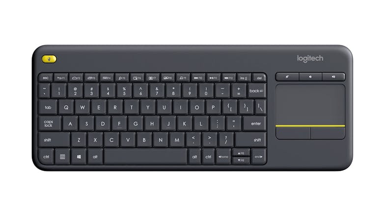 Logitech K400 Plus Wireless Touch Keyboard - Black
