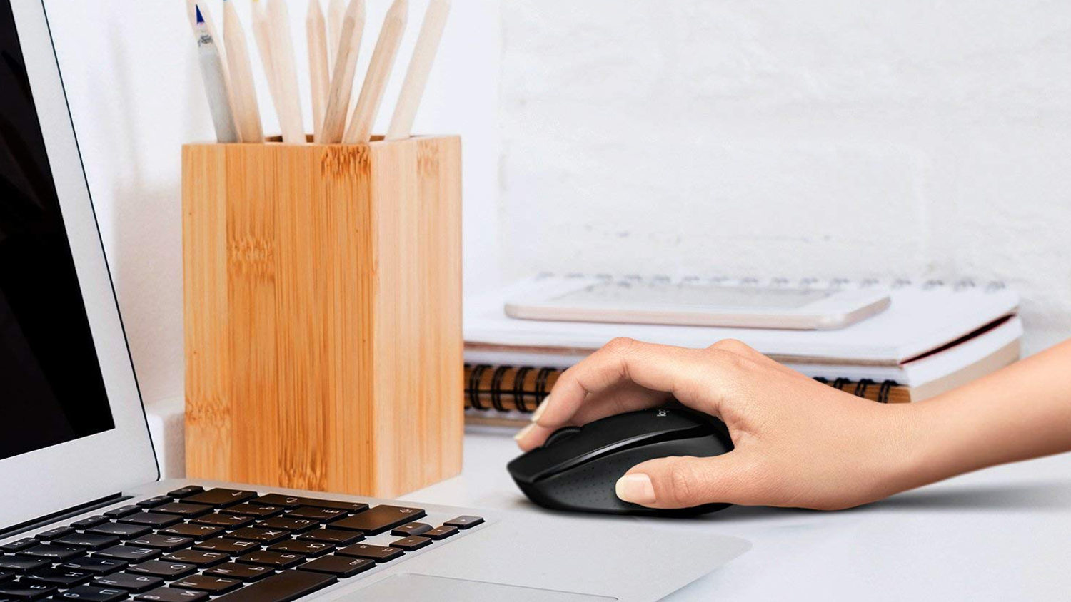 Logitech M331 Silent Plus Wireless Mouse - Black