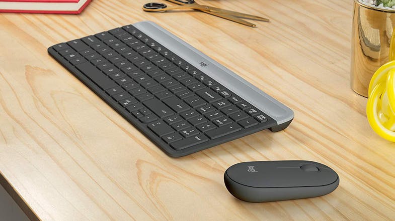 Logitech MK470 Slim Wireless Keyboard & Mouse - Black