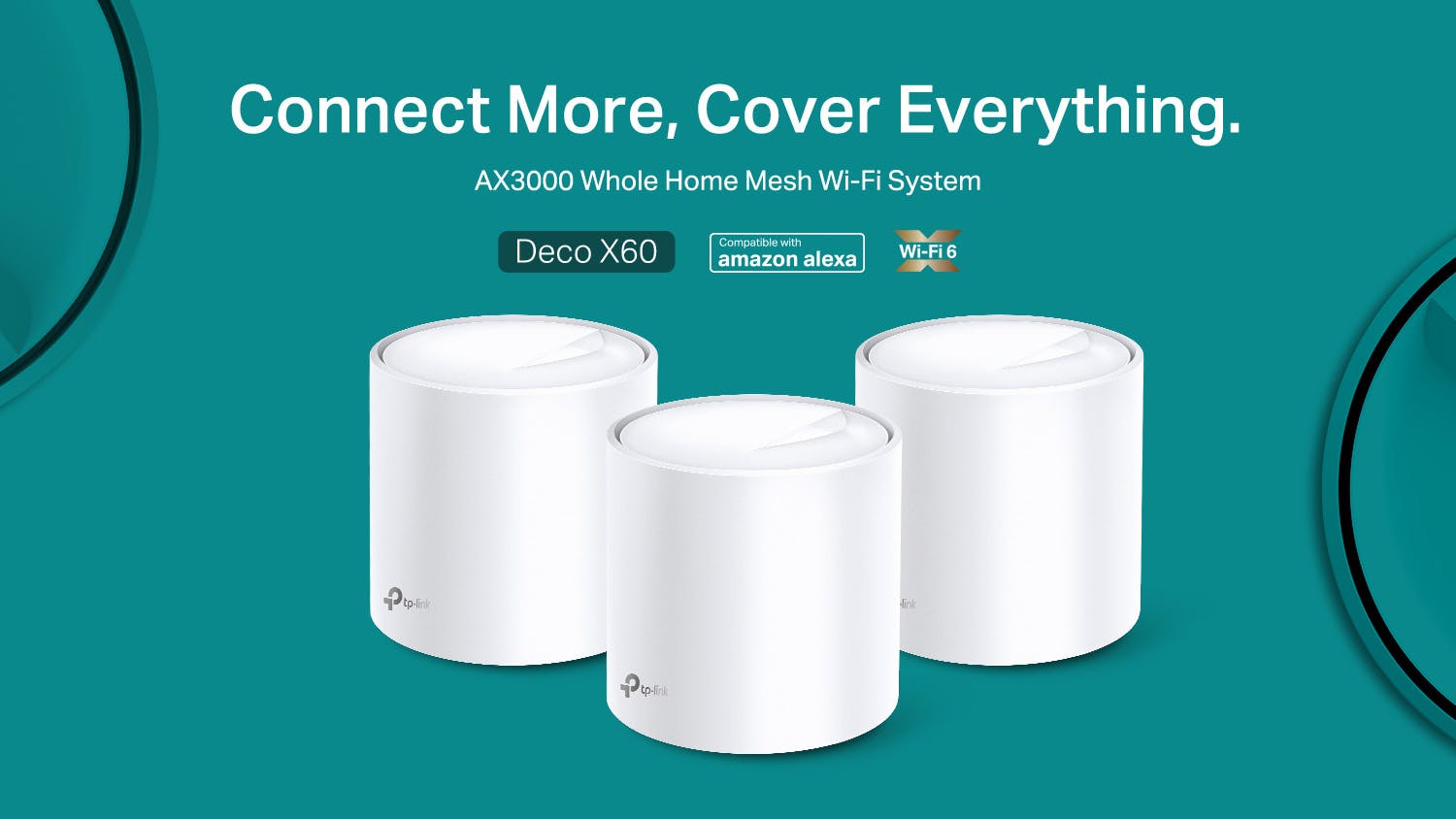 TP-Link AX3000 Deco X60 Whole-Home Mesh Wi-Fi System - 3 Pack