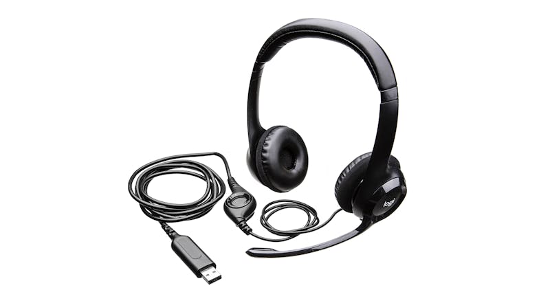 Logitech H390 Wired Headset - Black