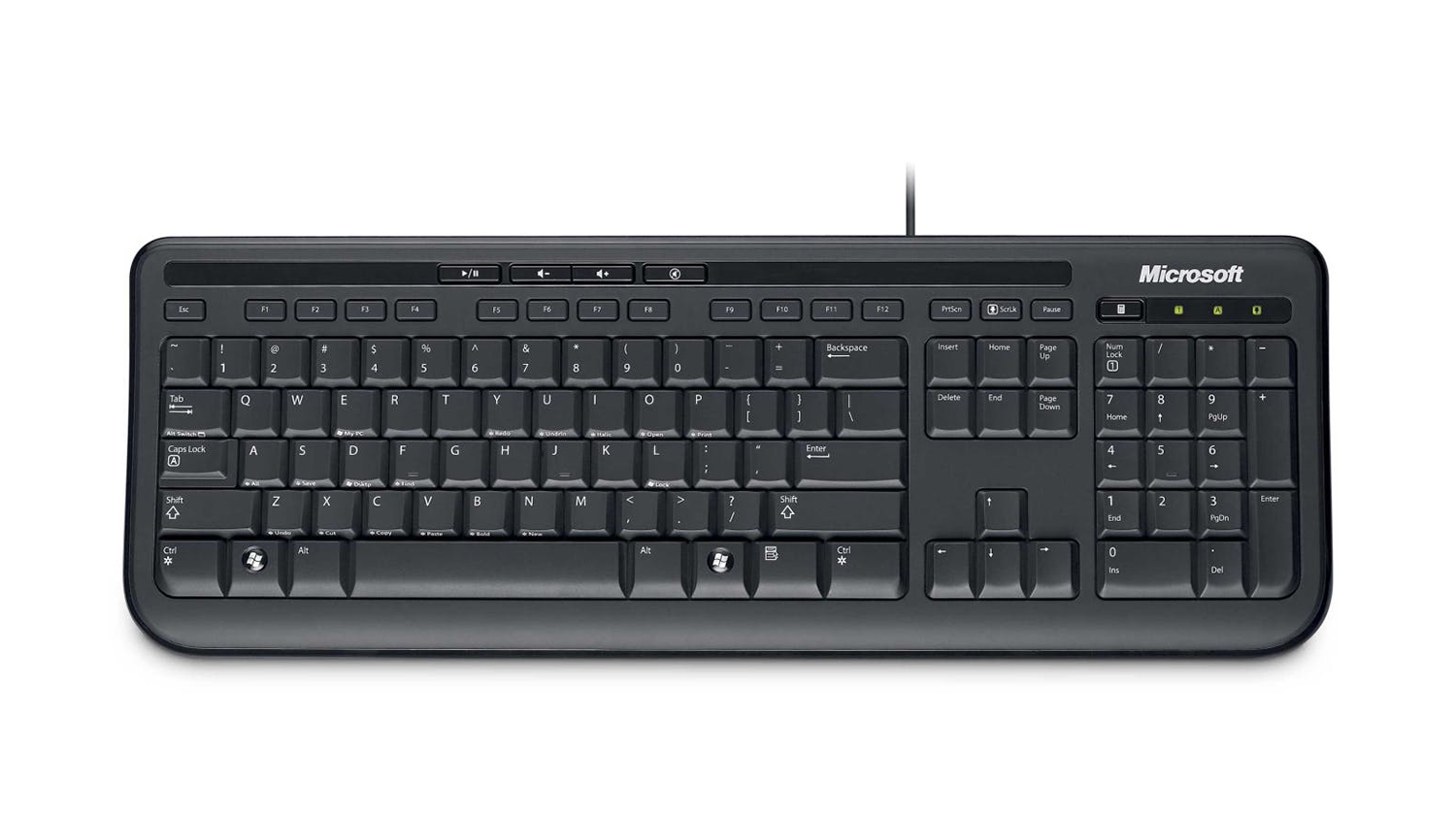 microsoft wired keyboard 600 usb