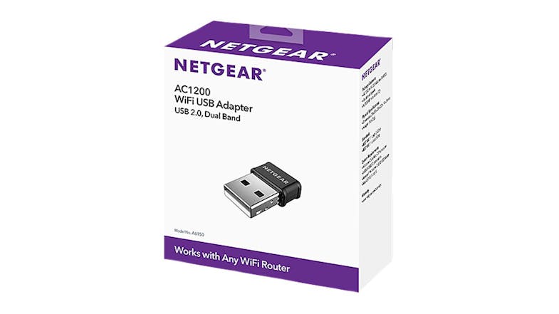 Netgear A6150 AC1200 Dual Band USB 2.0 Nano Adapter