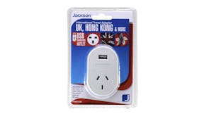 Jackson Outbound Travel Adapter with USB Charging Outlet For UK