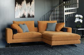 Trinity 3.5 Seater Fabric Sofa with Ottoman