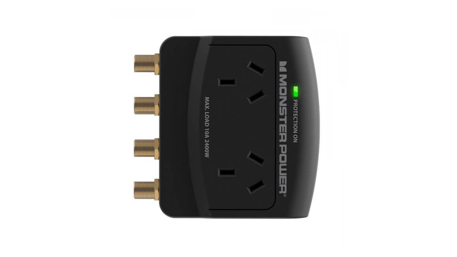 Monster Twin Essentials Surge Protection with Dual Coax 2 Outlets