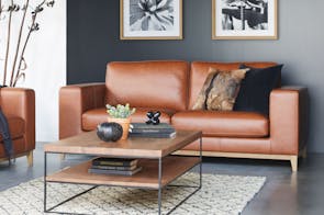 Turin 2.5 Seater Leather Sofa