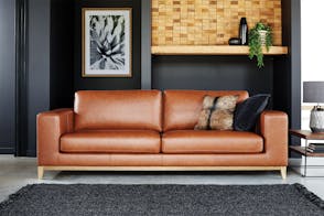 Turin 3.5 Seater Leather Sofa