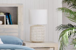 Cora Woven Rope Table Lamp by Mayfield