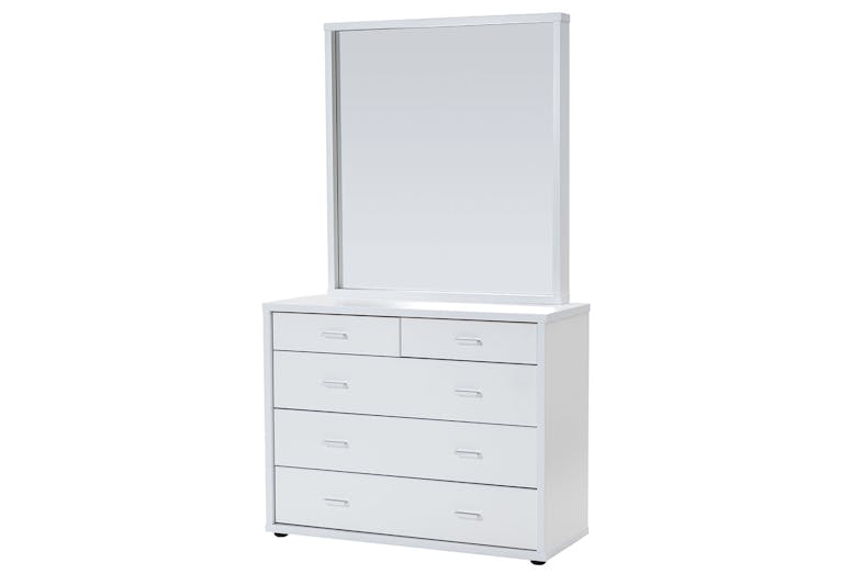 Hero 5 Drawer Dresser and Mirror