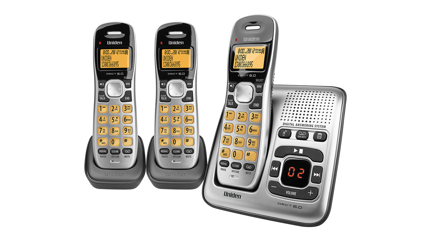 Uniden DECT 1735+2 Triple Handset Cordless Phone