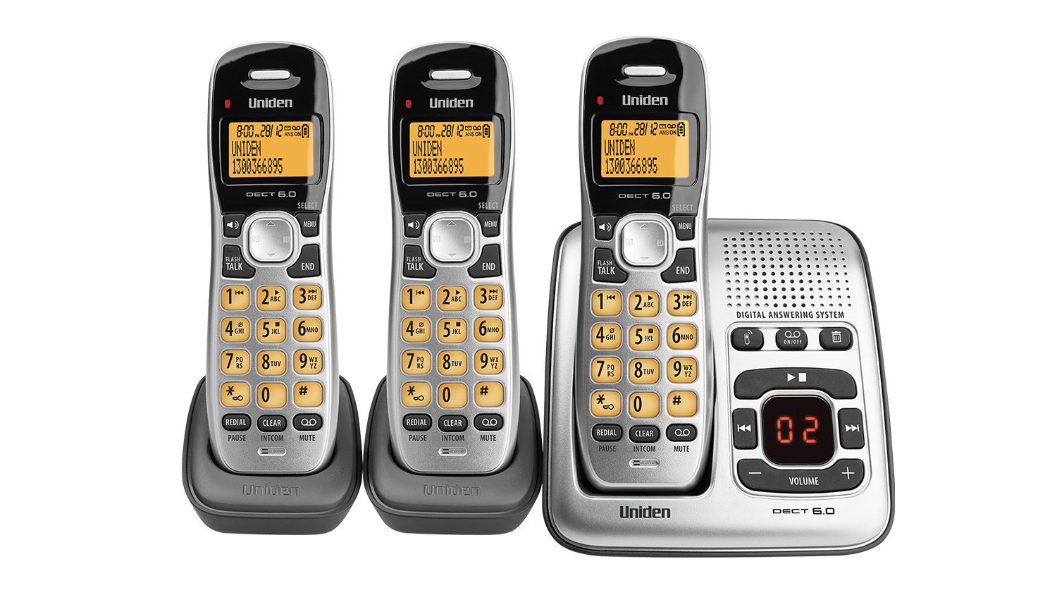 Uniden DECT 1735+2 Triple Handset Cordless Phone