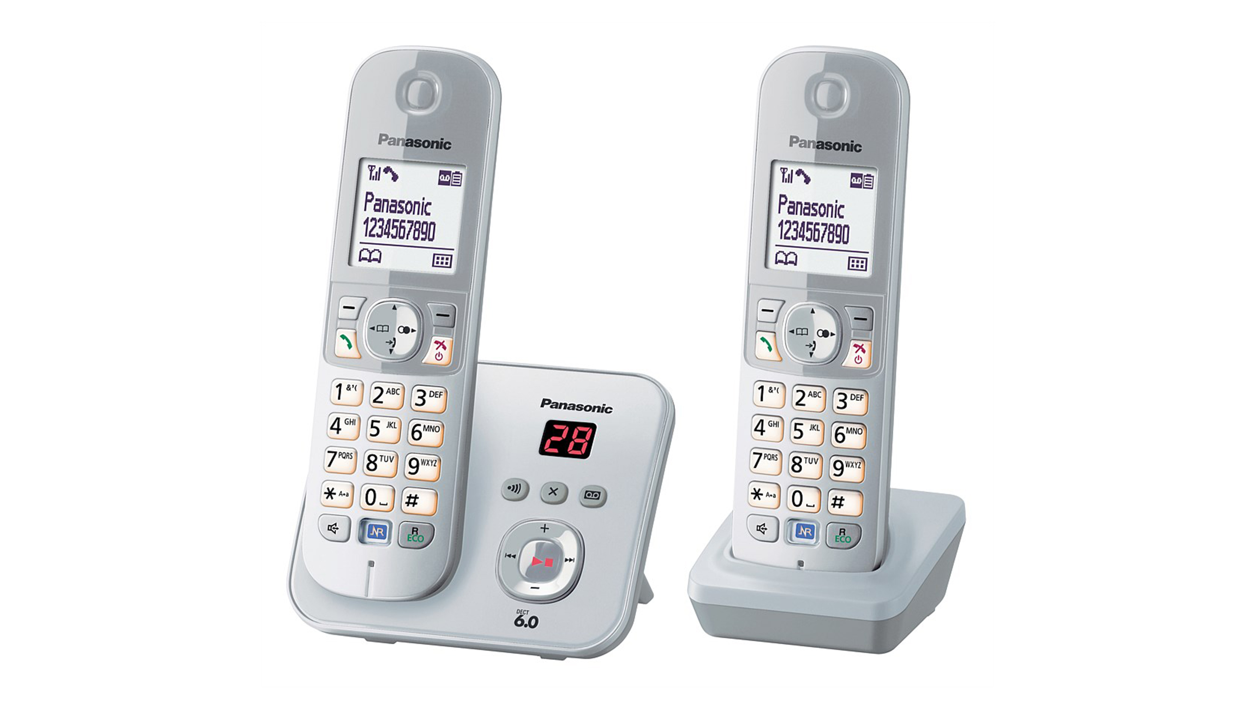 Panasonic KX-TG6822 Twin Handset Cordless Phone