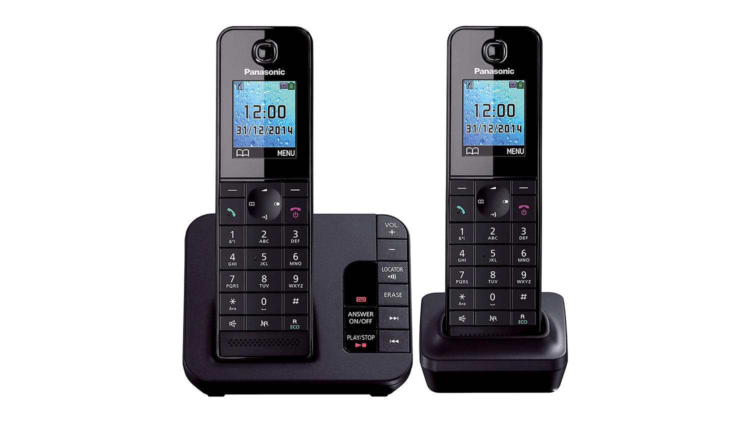 Panasonic KX-TGH222AZB Twin Handset Cordless Phone