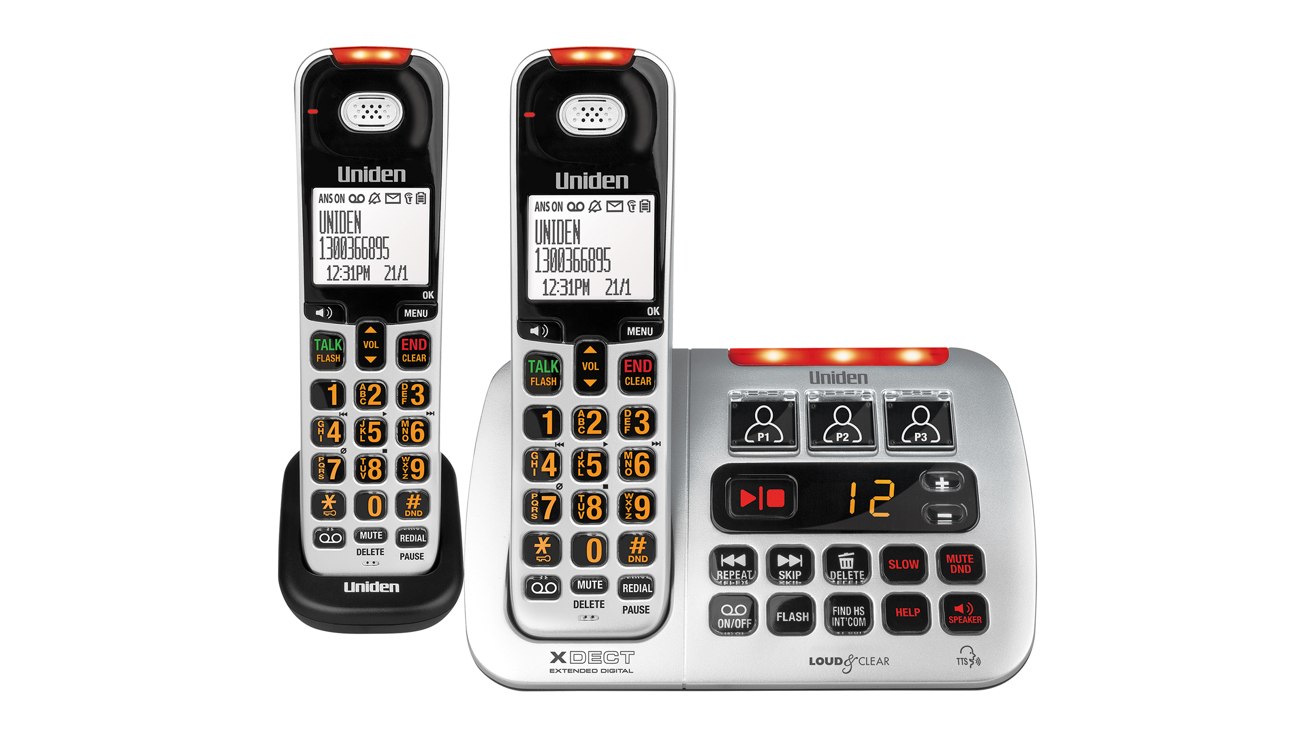 Uniden XSE45+1 Twin Handset Cordless Phone